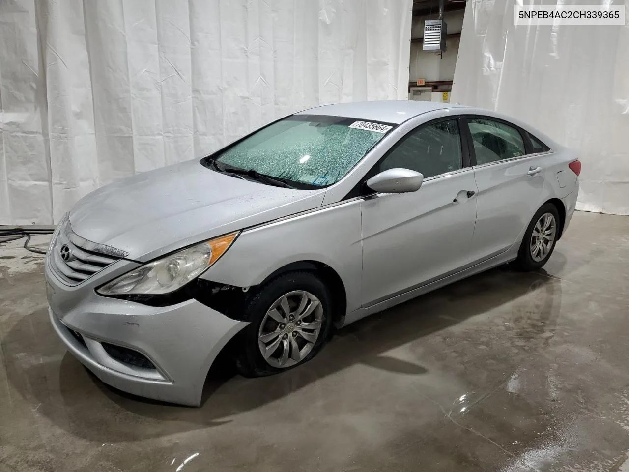 2012 Hyundai Sonata Gls VIN: 5NPEB4AC2CH339365 Lot: 70435664