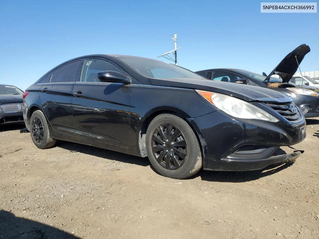 2012 Hyundai Sonata Gls VIN: 5NPEB4ACXCH366992 Lot: 70501154