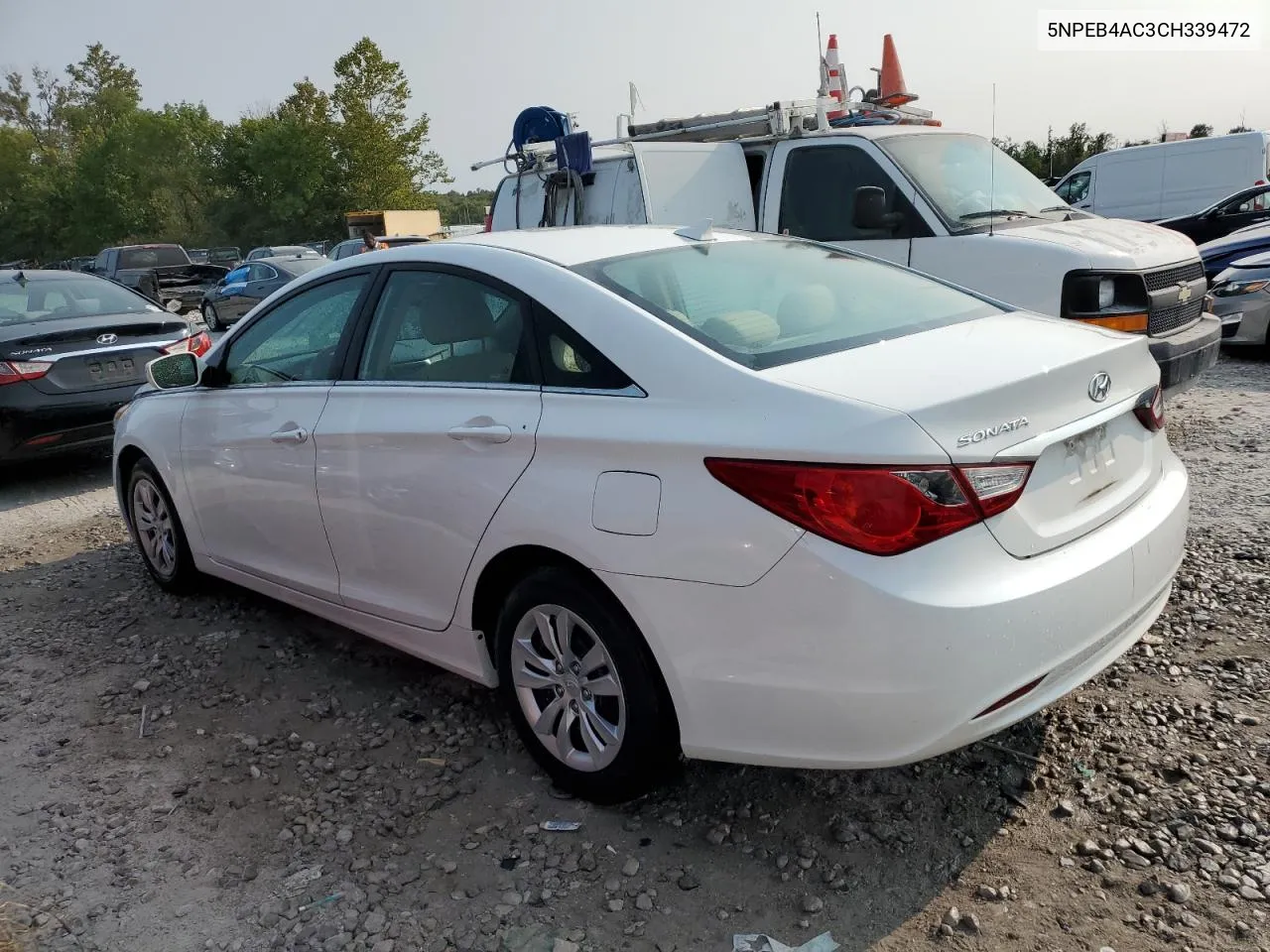 2012 Hyundai Sonata Gls VIN: 5NPEB4AC3CH339472 Lot: 70513144