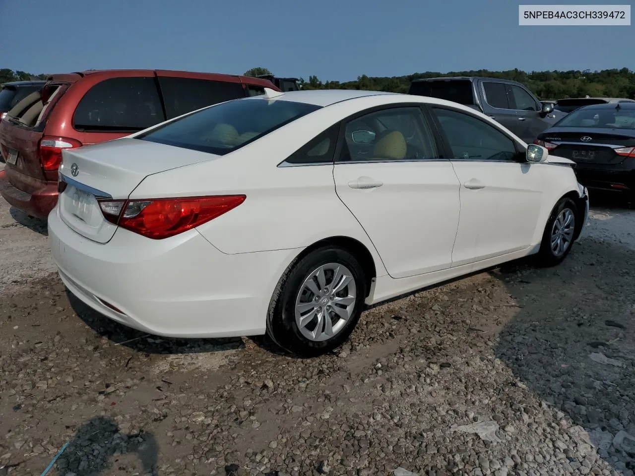 2012 Hyundai Sonata Gls VIN: 5NPEB4AC3CH339472 Lot: 70513144