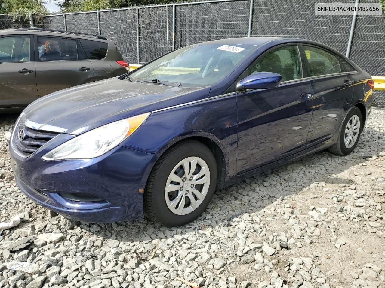 2012 Hyundai Sonata Gls VIN: 5NPEB4AC4CH482656 Lot: 71040964