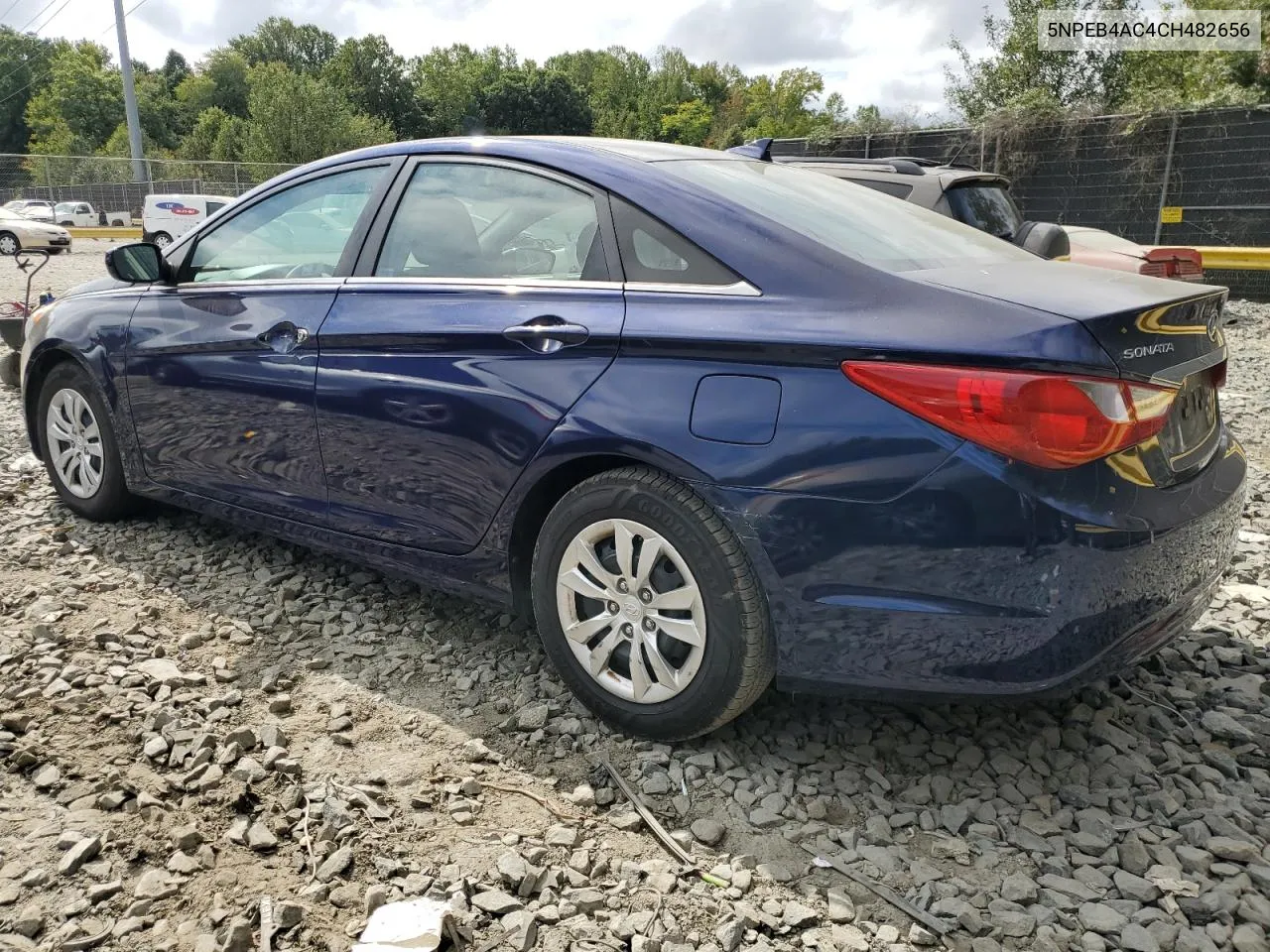 2012 Hyundai Sonata Gls VIN: 5NPEB4AC4CH482656 Lot: 71040964