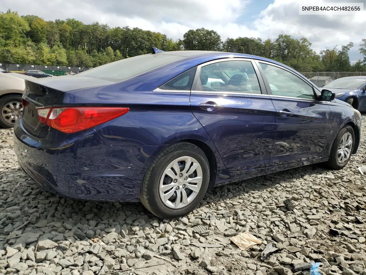 2012 Hyundai Sonata Gls VIN: 5NPEB4AC4CH482656 Lot: 71040964