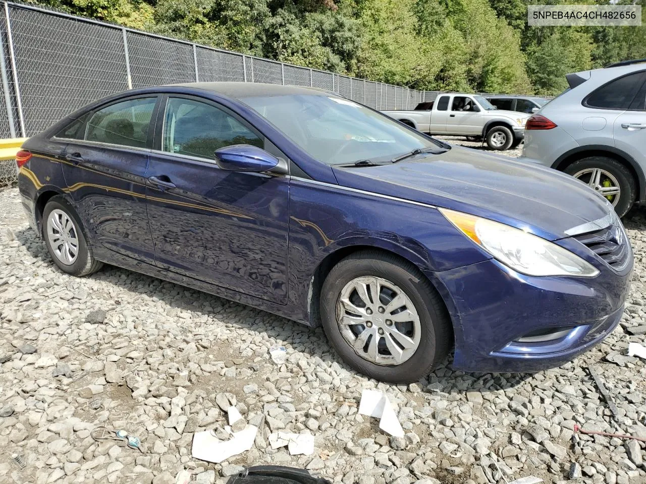 2012 Hyundai Sonata Gls VIN: 5NPEB4AC4CH482656 Lot: 71040964