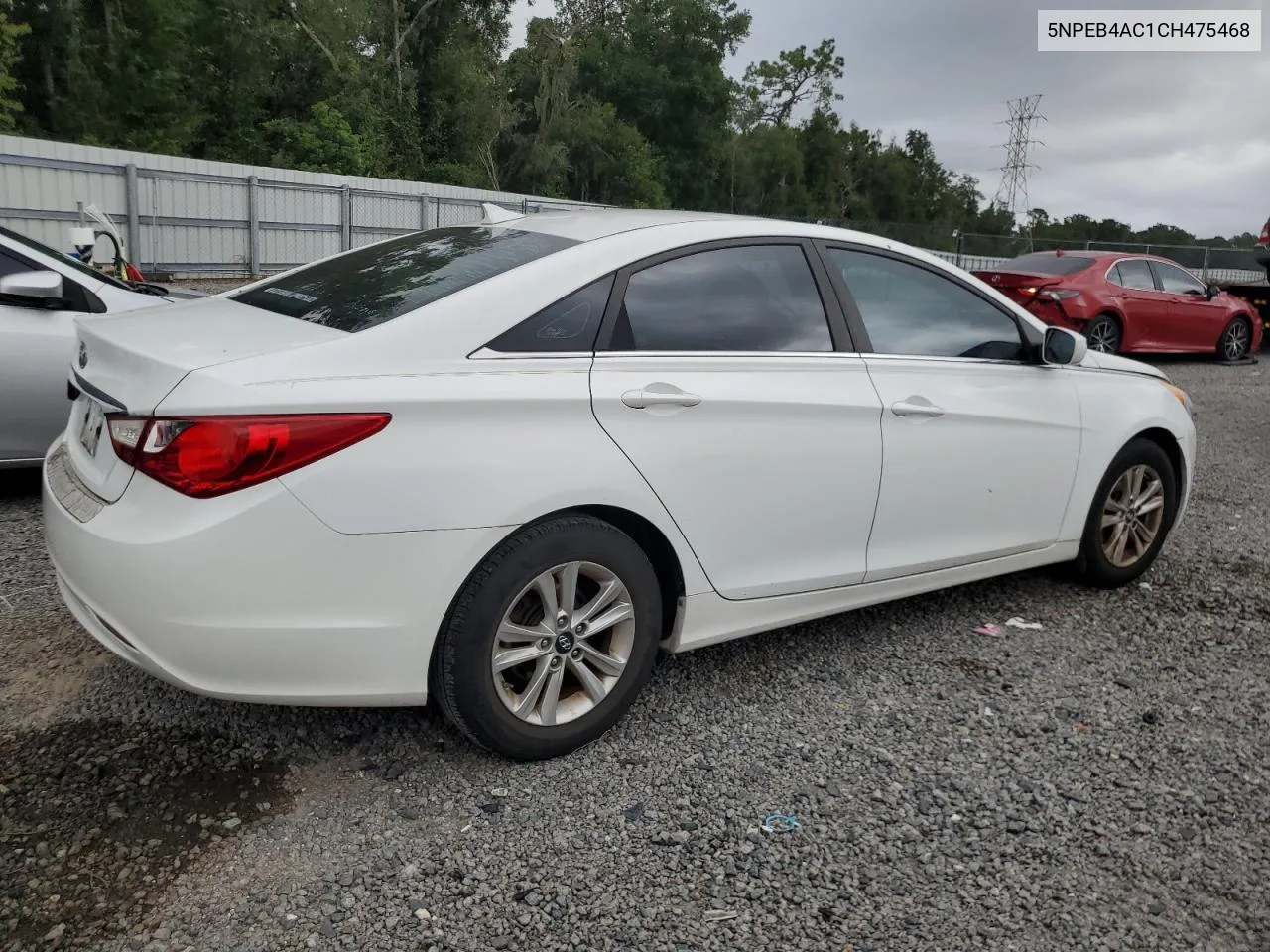 2012 Hyundai Sonata Gls VIN: 5NPEB4AC1CH475468 Lot: 71097644