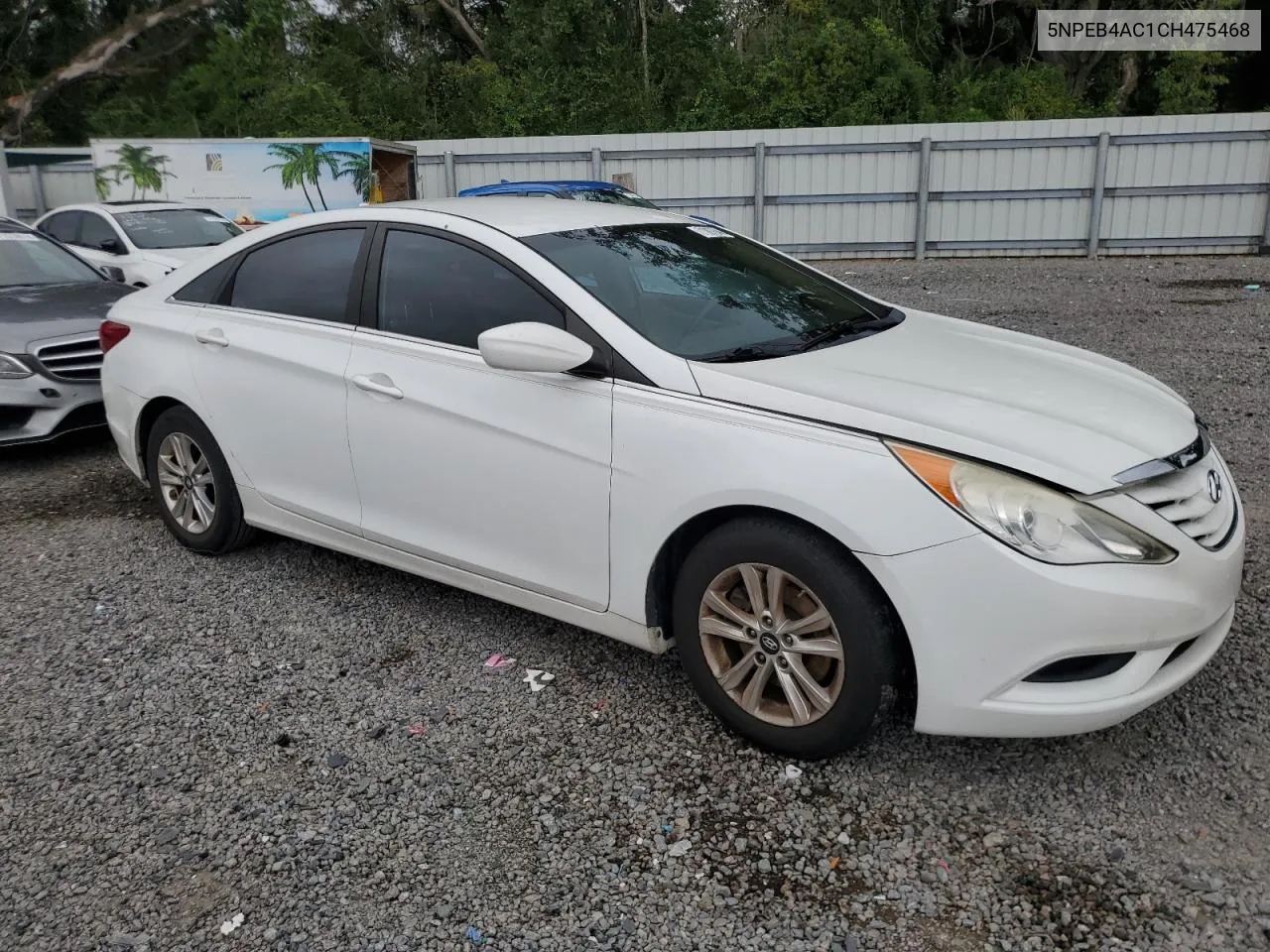 2012 Hyundai Sonata Gls VIN: 5NPEB4AC1CH475468 Lot: 71097644