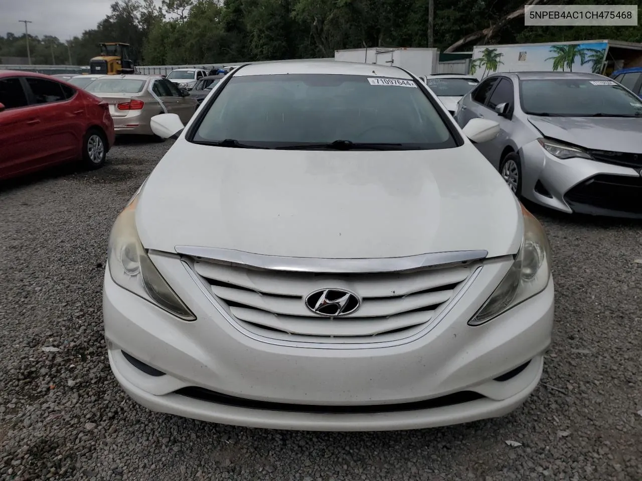 2012 Hyundai Sonata Gls VIN: 5NPEB4AC1CH475468 Lot: 71097644