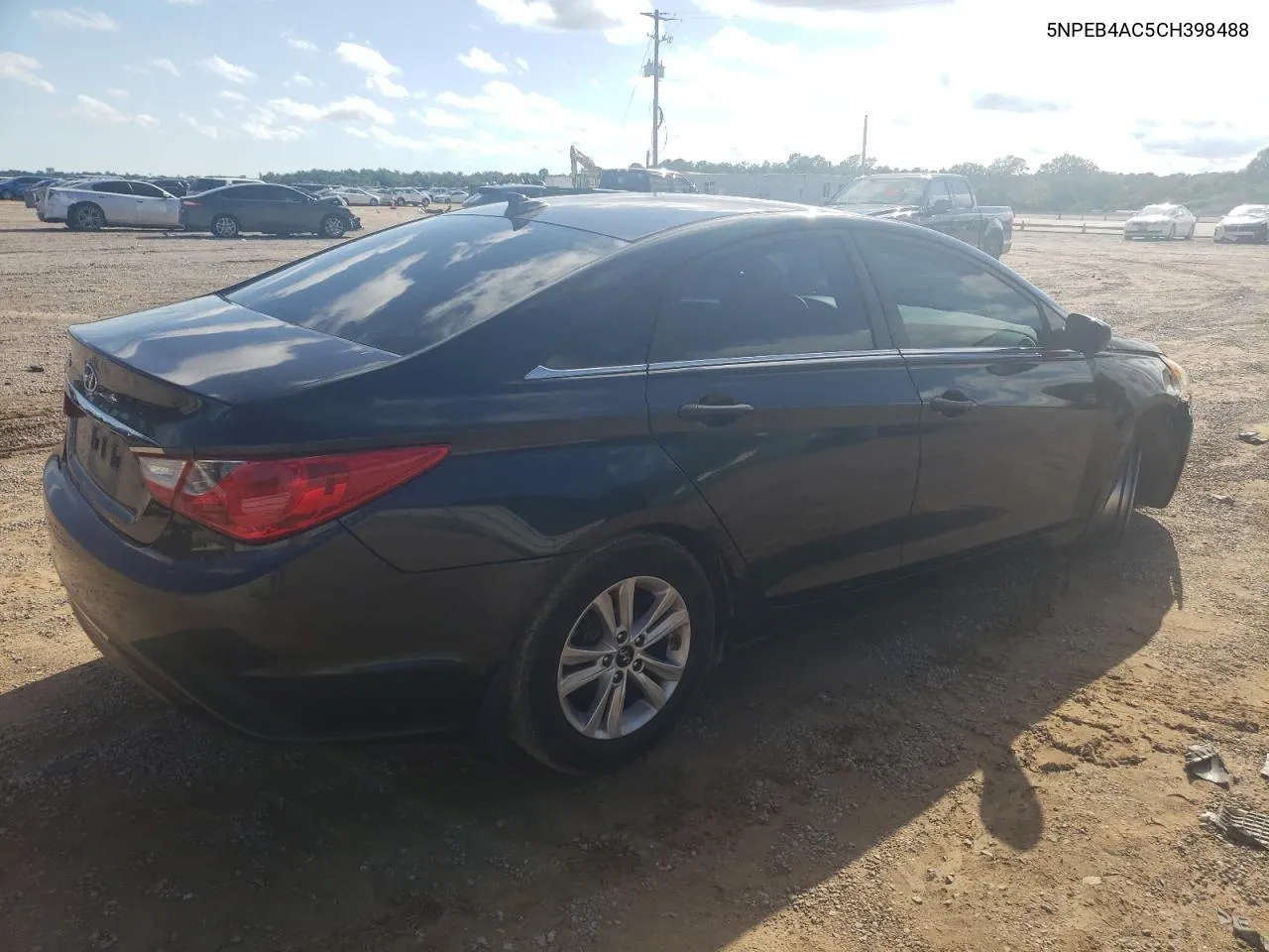 2012 Hyundai Sonata Gls VIN: 5NPEB4AC5CH398488 Lot: 71444214