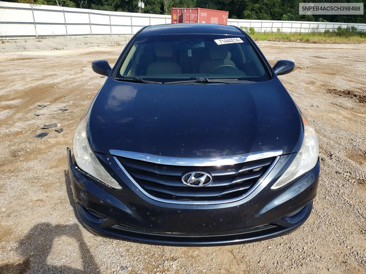 2012 Hyundai Sonata Gls VIN: 5NPEB4AC5CH398488 Lot: 71444214