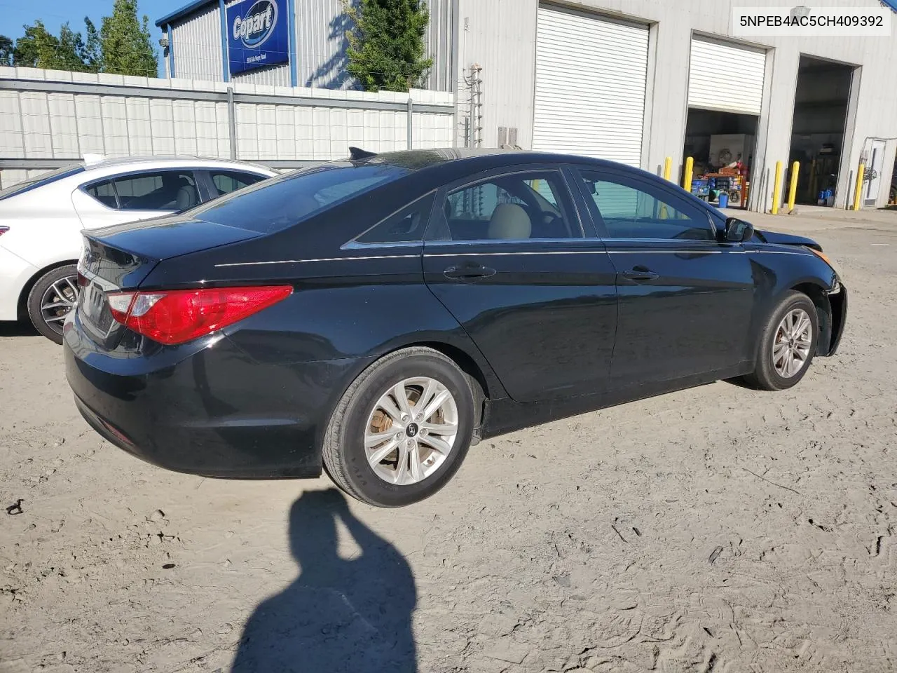 2012 Hyundai Sonata Gls VIN: 5NPEB4AC5CH409392 Lot: 71550634