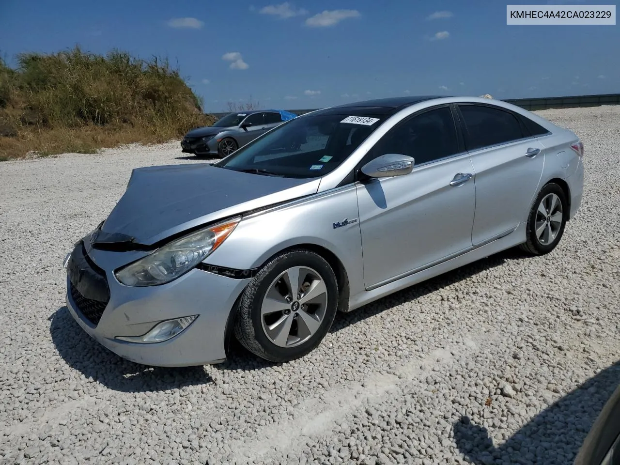 2012 Hyundai Sonata Hybrid VIN: KMHEC4A42CA023229 Lot: 71619134