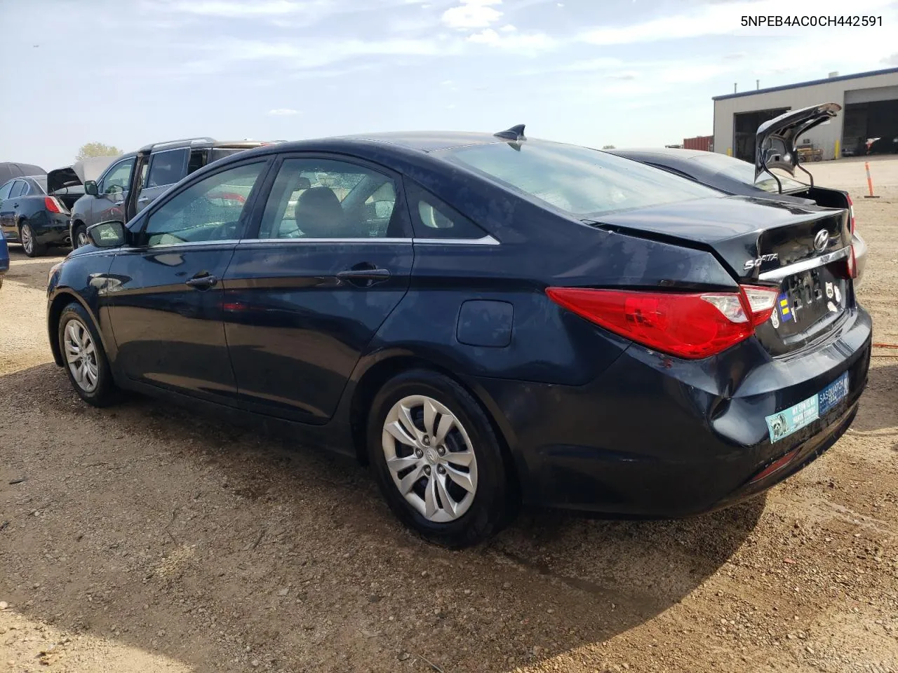 2012 Hyundai Sonata Gls VIN: 5NPEB4AC0CH442591 Lot: 71643214