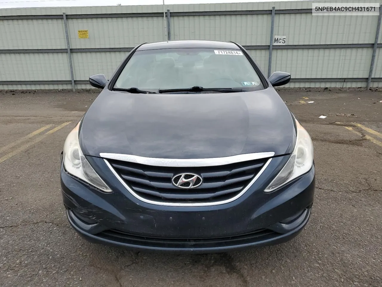 5NPEB4AC9CH431671 2012 Hyundai Sonata Gls