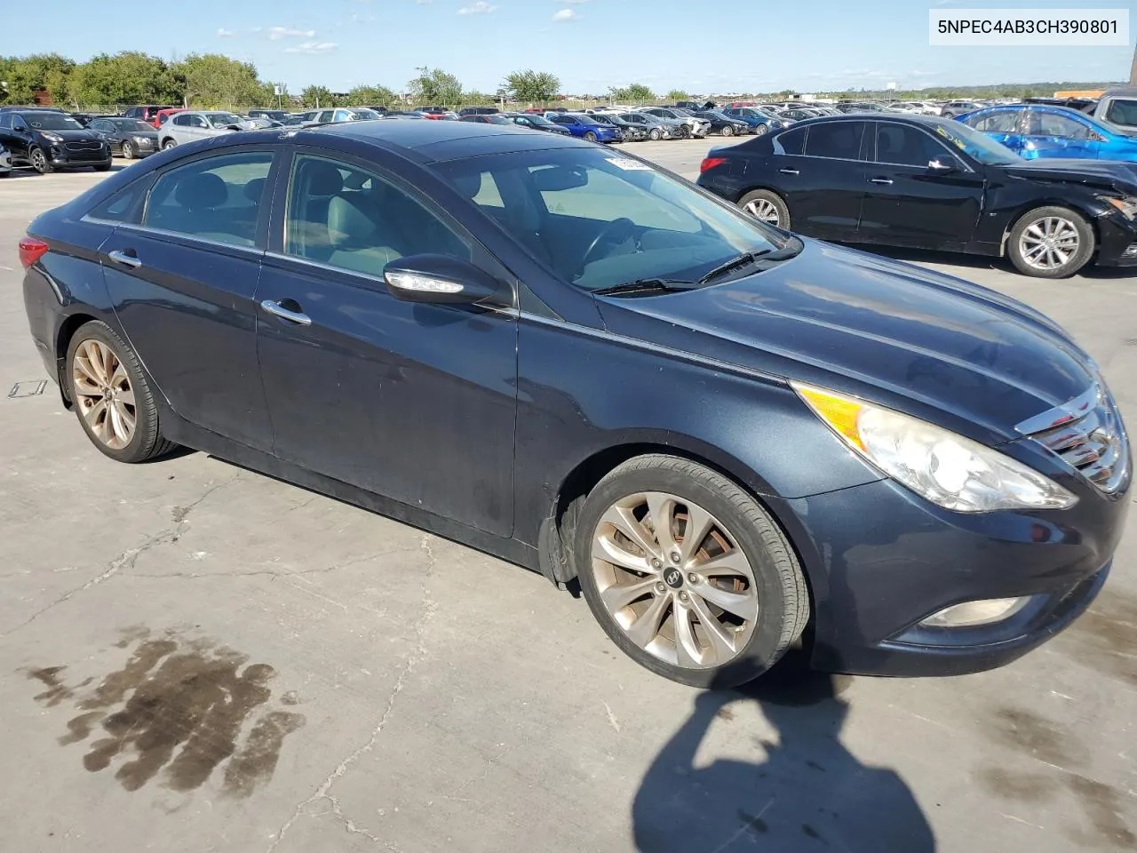 2012 Hyundai Sonata Se VIN: 5NPEC4AB3CH390801 Lot: 71870884