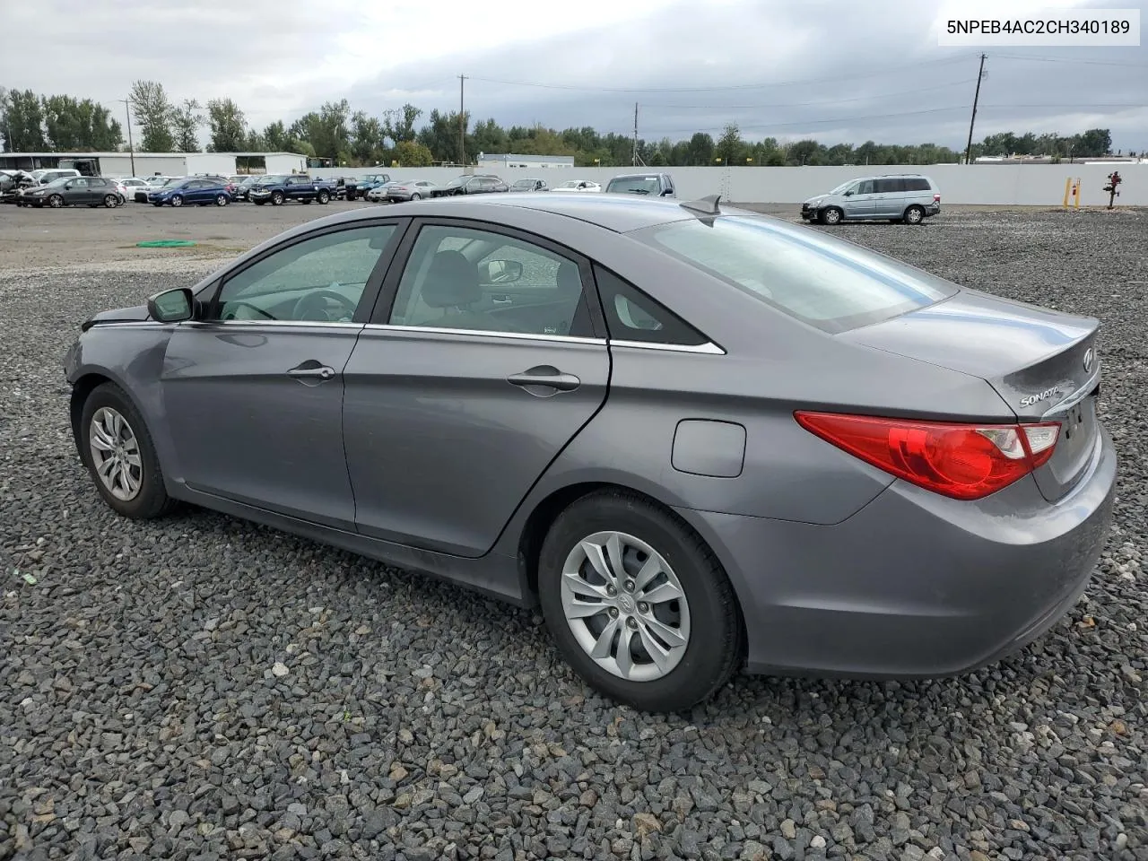 2012 Hyundai Sonata Gls VIN: 5NPEB4AC2CH340189 Lot: 72044094