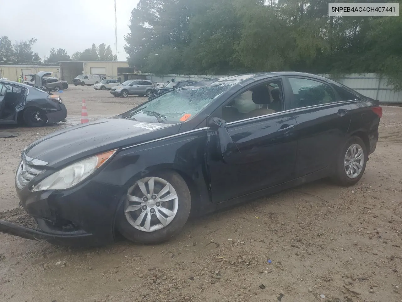 2012 Hyundai Sonata Gls VIN: 5NPEB4AC4CH407441 Lot: 72578194