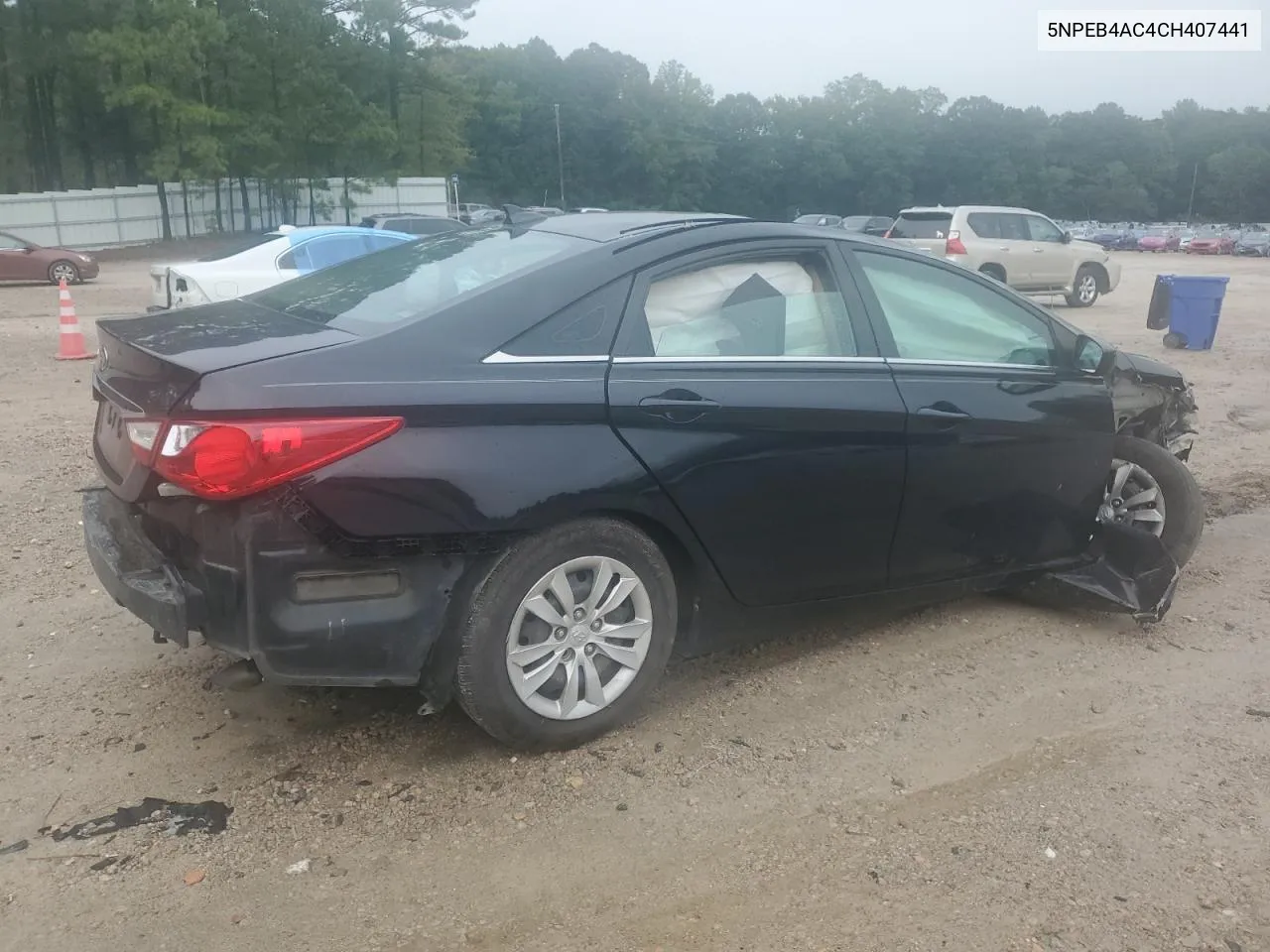 2012 Hyundai Sonata Gls VIN: 5NPEB4AC4CH407441 Lot: 72578194