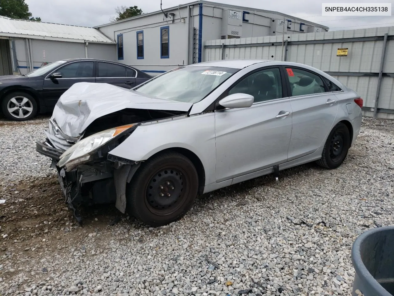 2012 Hyundai Sonata Gls VIN: 5NPEB4AC4CH335138 Lot: 72738714