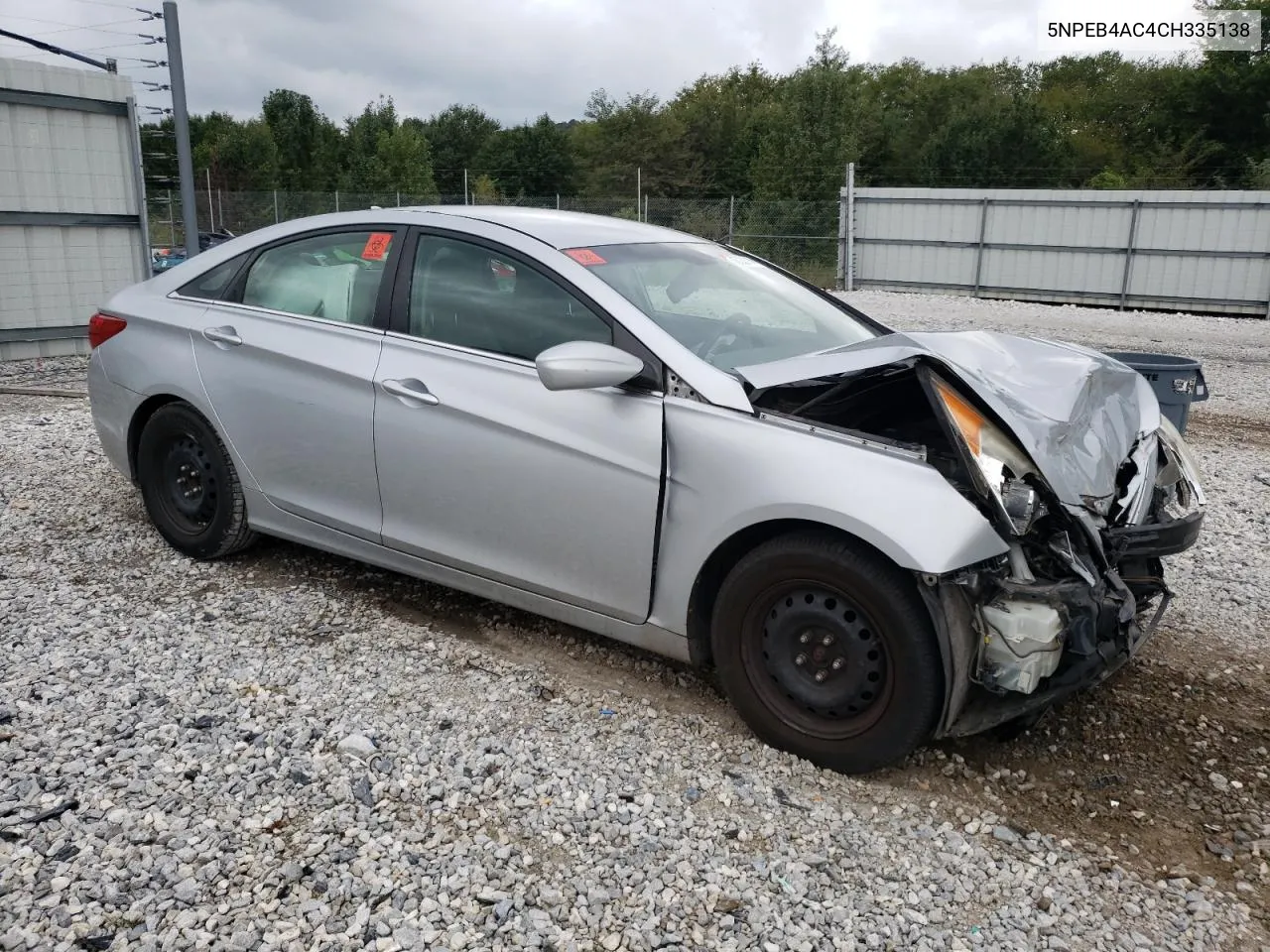 2012 Hyundai Sonata Gls VIN: 5NPEB4AC4CH335138 Lot: 72738714