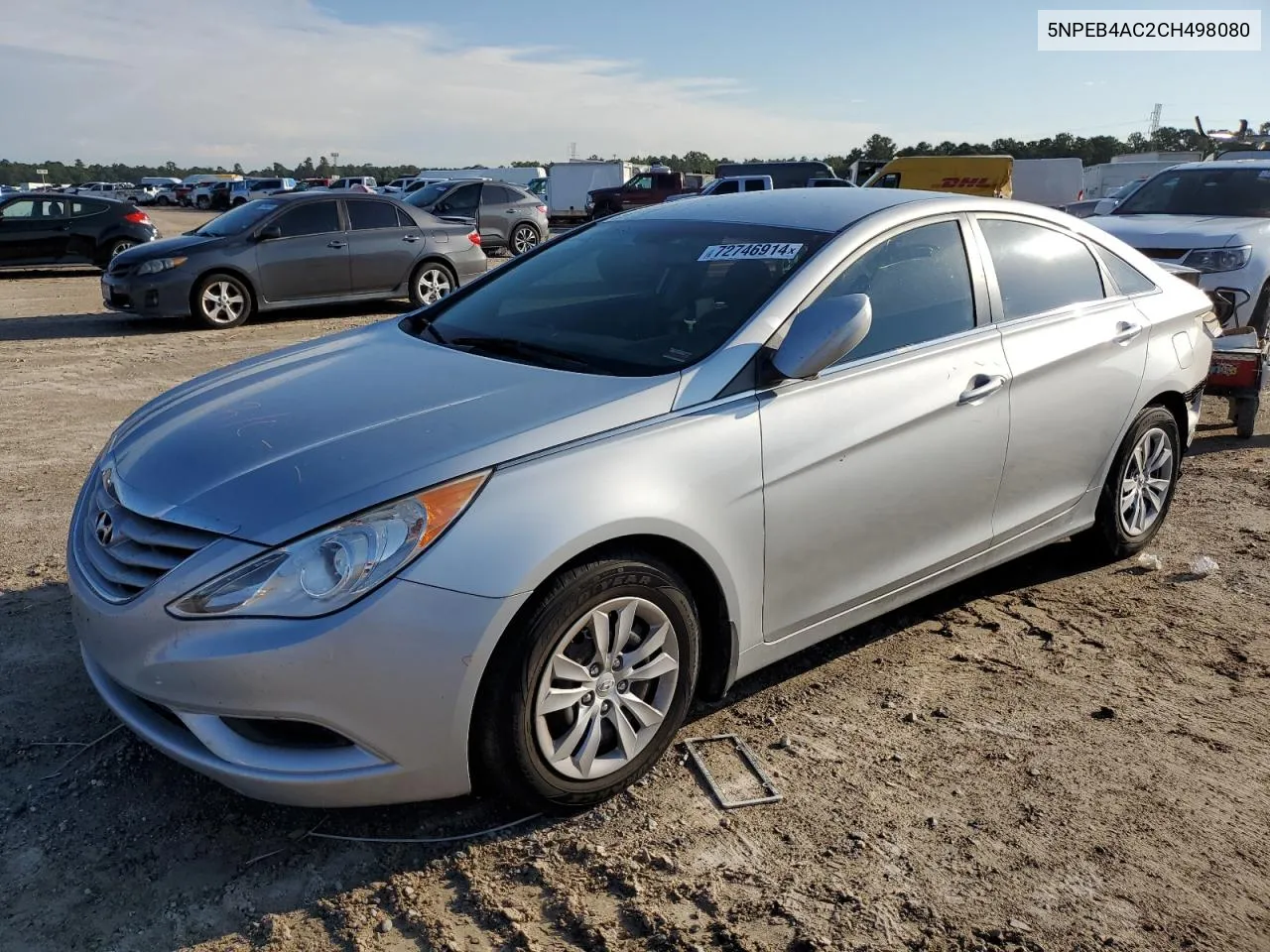 2012 Hyundai Sonata Gls VIN: 5NPEB4AC2CH498080 Lot: 72746914