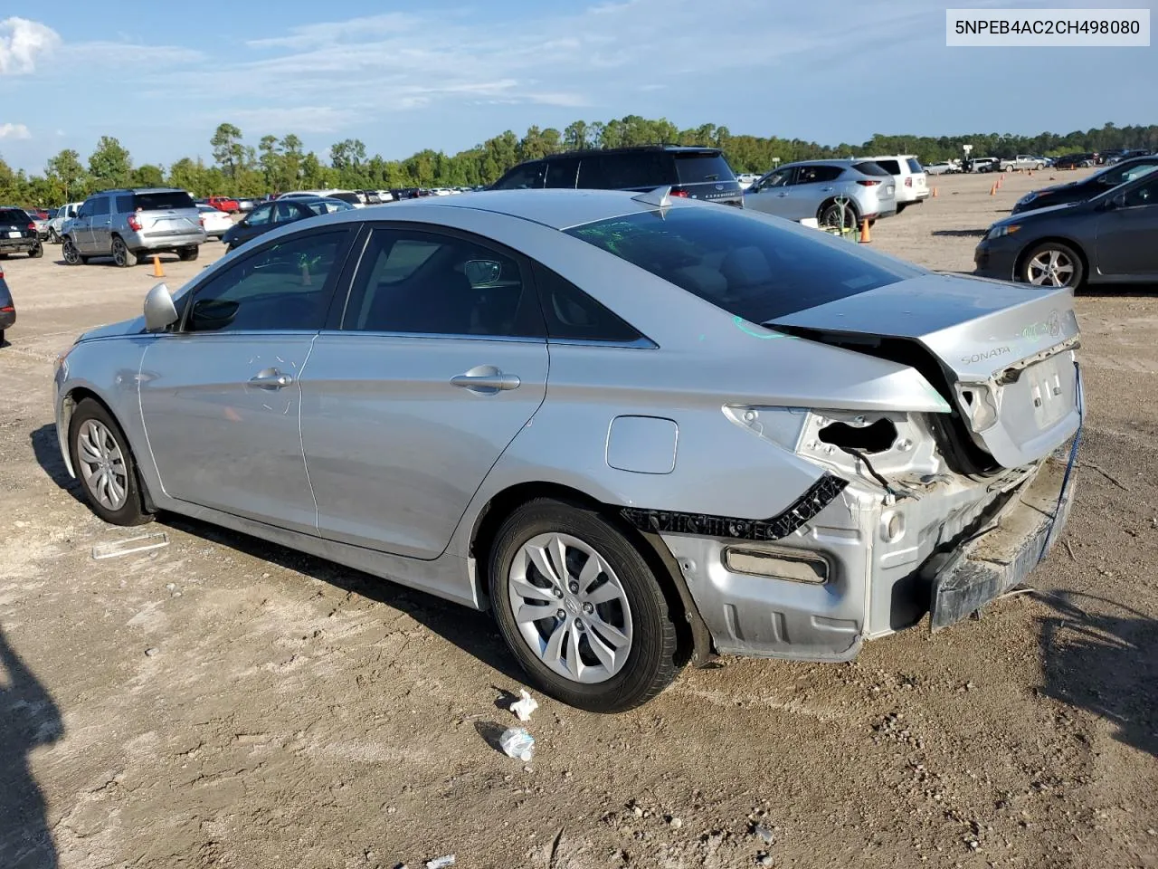 2012 Hyundai Sonata Gls VIN: 5NPEB4AC2CH498080 Lot: 72746914