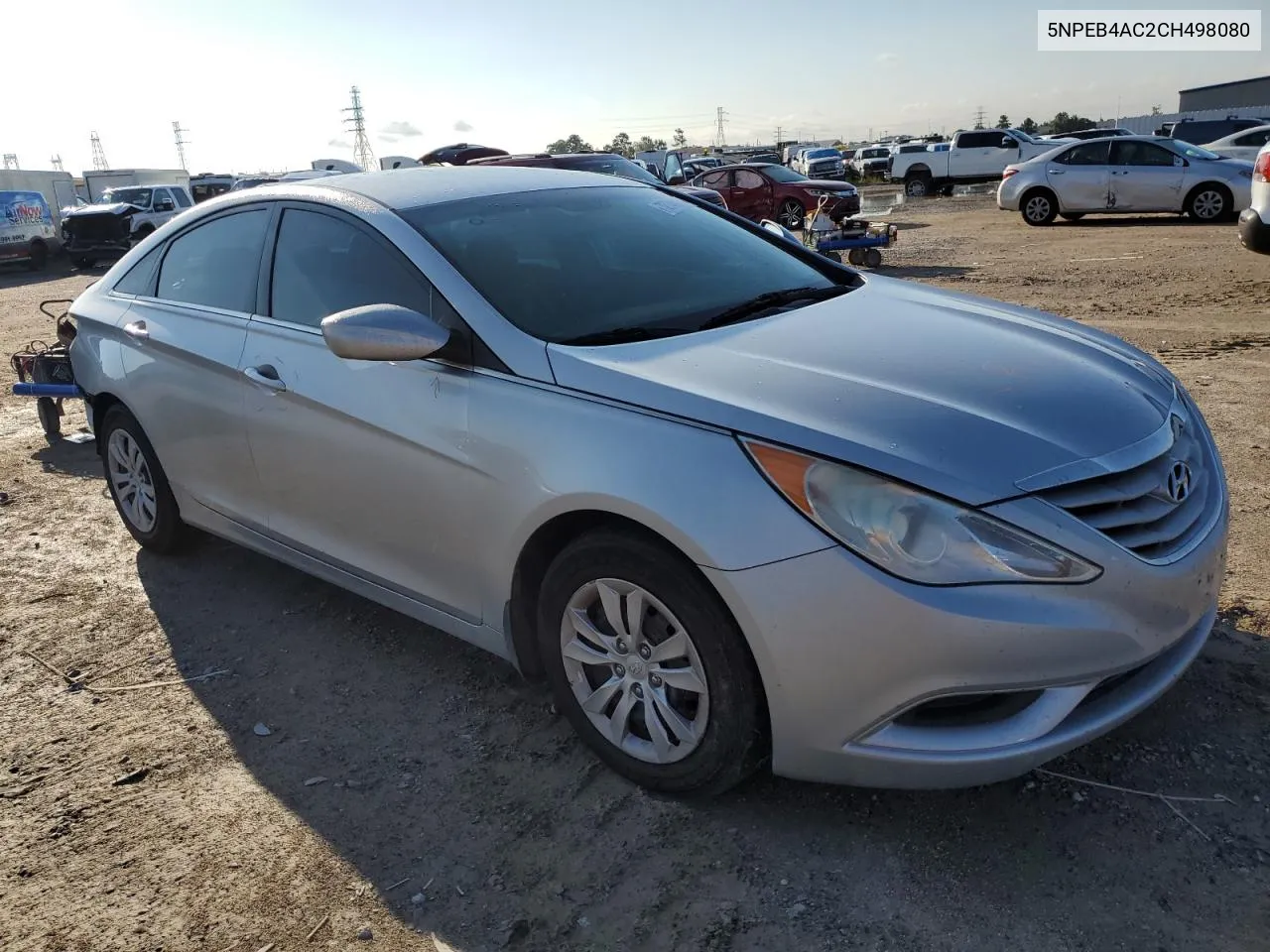 2012 Hyundai Sonata Gls VIN: 5NPEB4AC2CH498080 Lot: 72746914