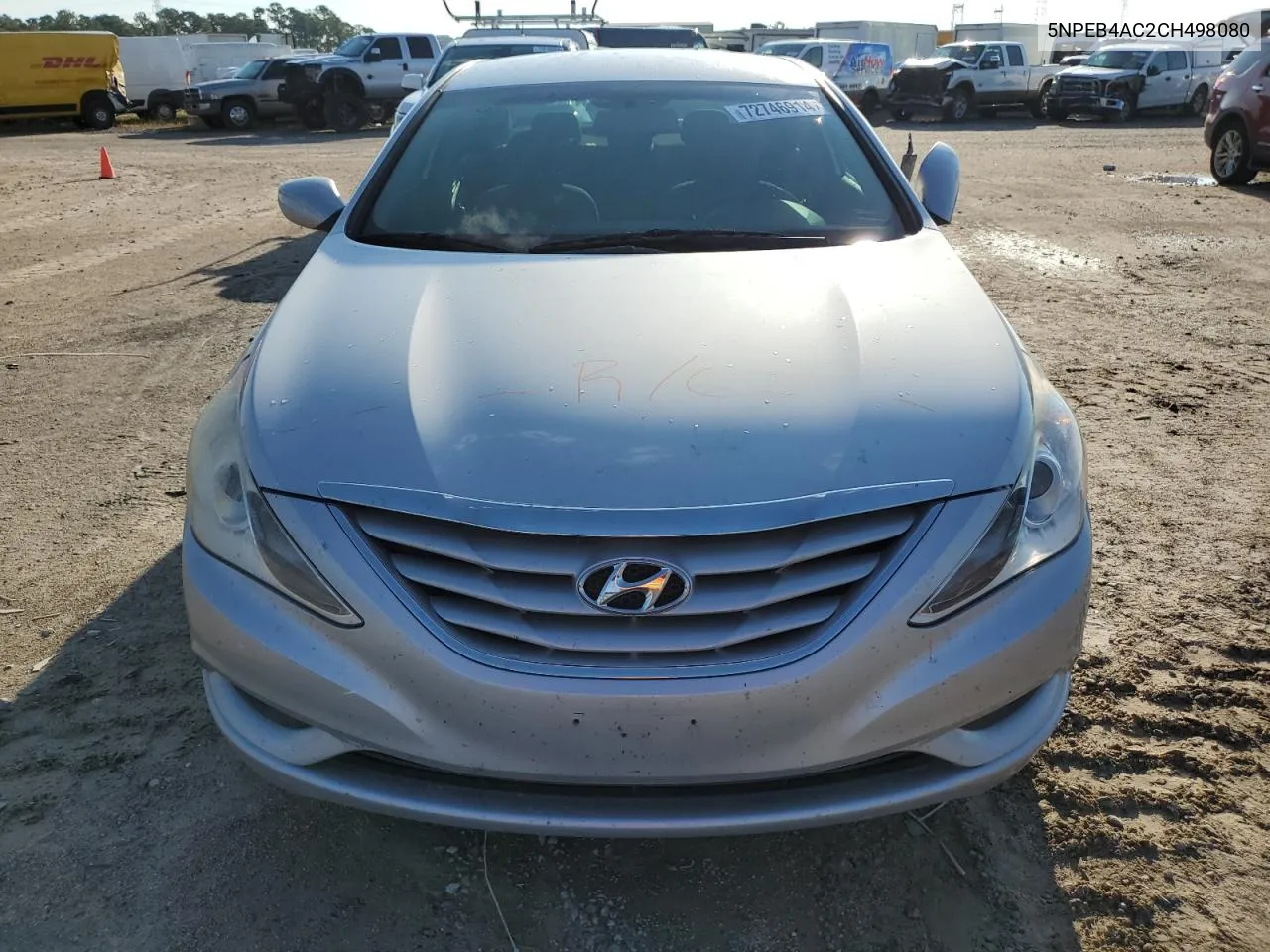 2012 Hyundai Sonata Gls VIN: 5NPEB4AC2CH498080 Lot: 72746914