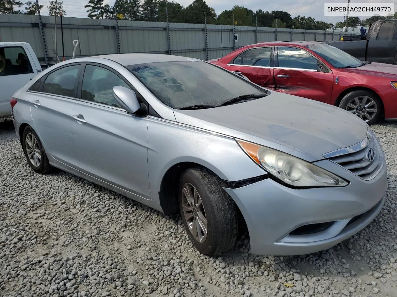 2012 Hyundai Sonata Gls VIN: 5NPEB4AC2CH449770 Lot: 72906944