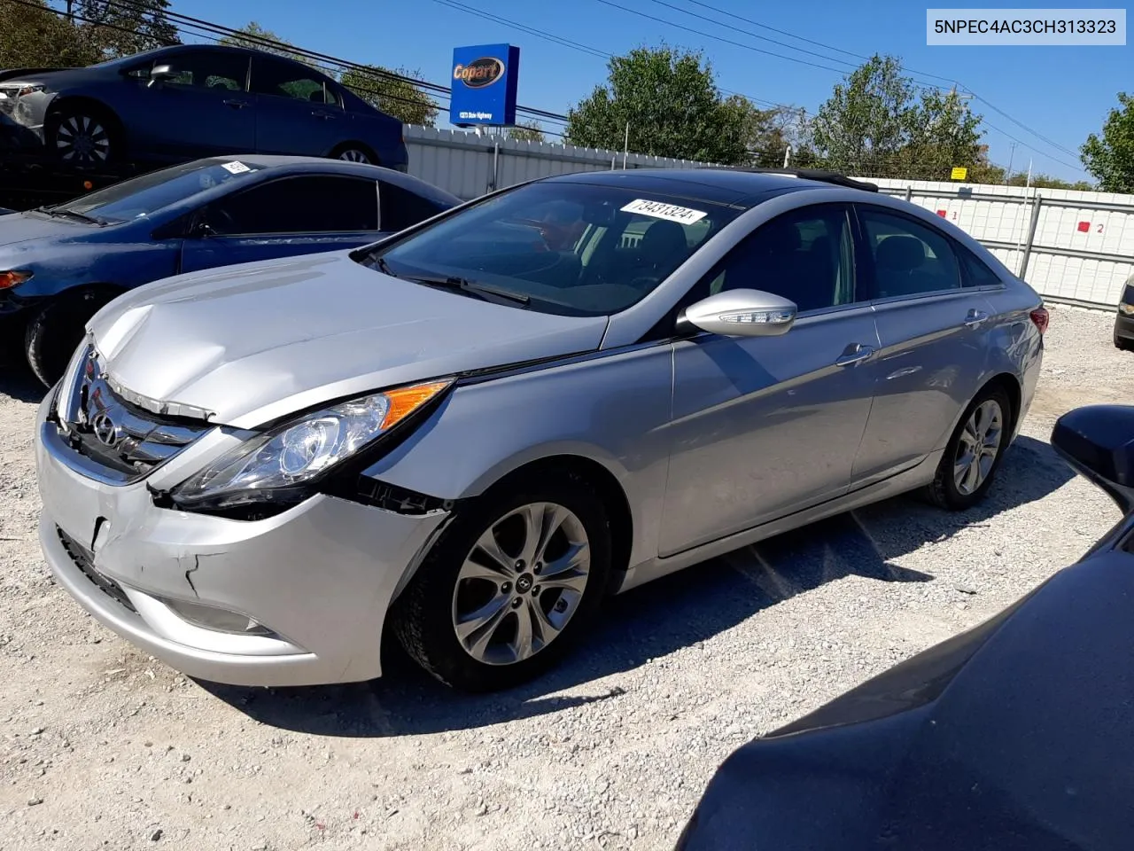 2012 Hyundai Sonata Se VIN: 5NPEC4AC3CH313323 Lot: 73431324