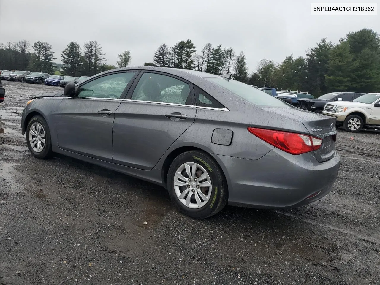 2012 Hyundai Sonata Gls VIN: 5NPEB4AC1CH318362 Lot: 73878554