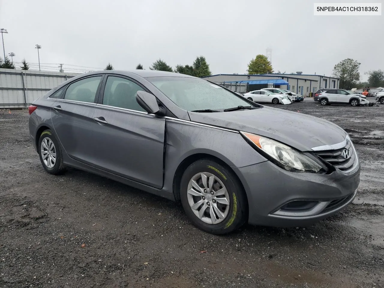 2012 Hyundai Sonata Gls VIN: 5NPEB4AC1CH318362 Lot: 73878554