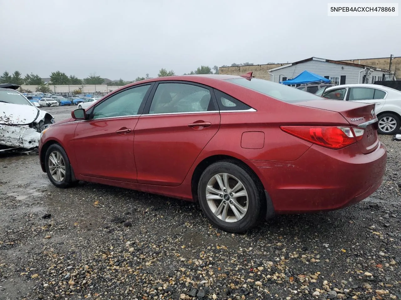 2012 Hyundai Sonata Gls VIN: 5NPEB4ACXCH478868 Lot: 73921674