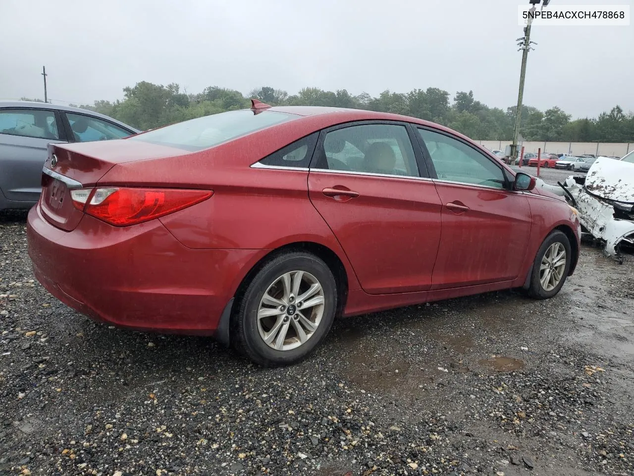 2012 Hyundai Sonata Gls VIN: 5NPEB4ACXCH478868 Lot: 73921674