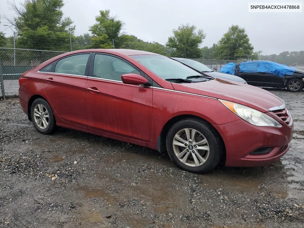 2012 Hyundai Sonata Gls VIN: 5NPEB4ACXCH478868 Lot: 73921674