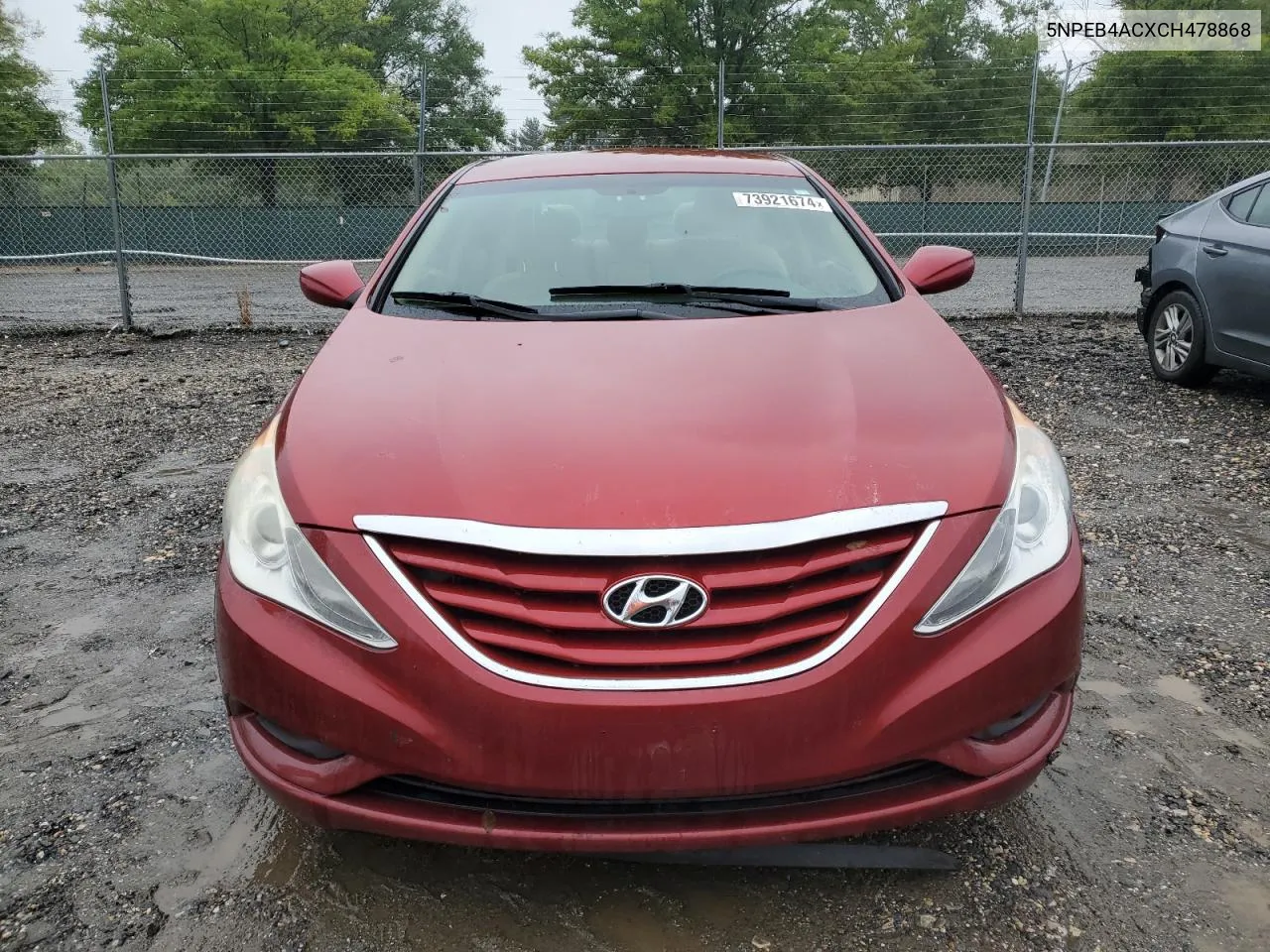 2012 Hyundai Sonata Gls VIN: 5NPEB4ACXCH478868 Lot: 73921674