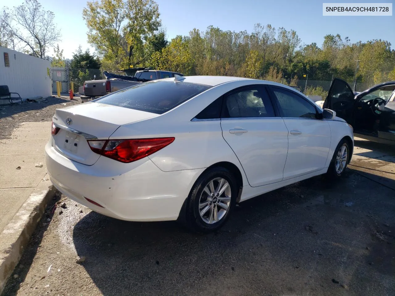 2012 Hyundai Sonata Gls VIN: 5NPEB4AC9CH481728 Lot: 73986424