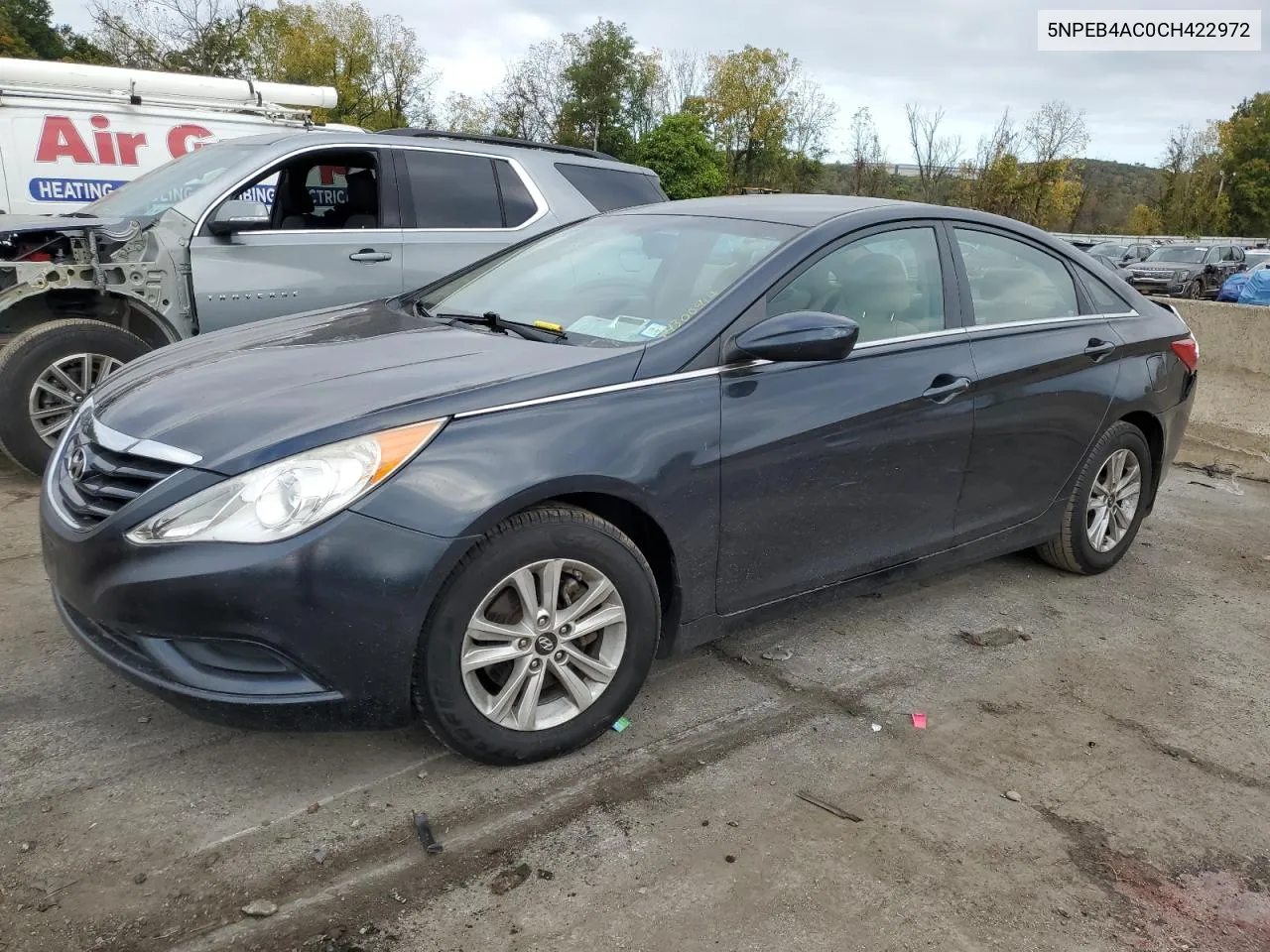 2012 Hyundai Sonata Gls VIN: 5NPEB4AC0CH422972 Lot: 74300414