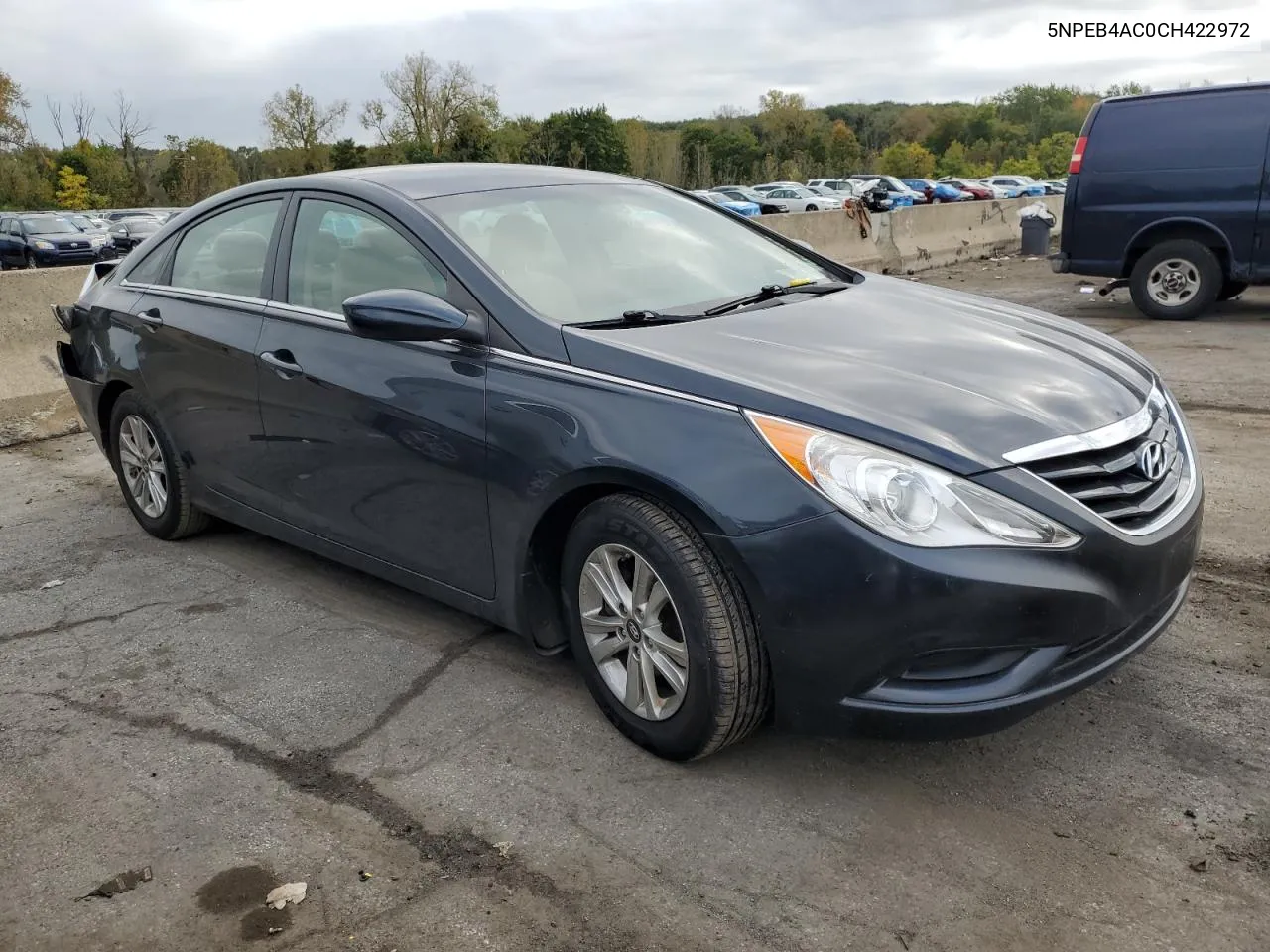 2012 Hyundai Sonata Gls VIN: 5NPEB4AC0CH422972 Lot: 74300414