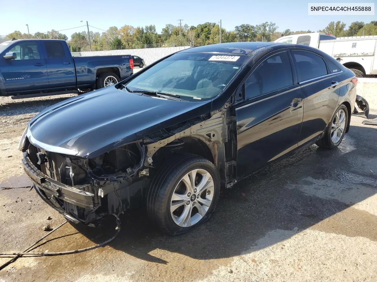 2012 Hyundai Sonata Se VIN: 5NPEC4AC4CH455888 Lot: 74344374