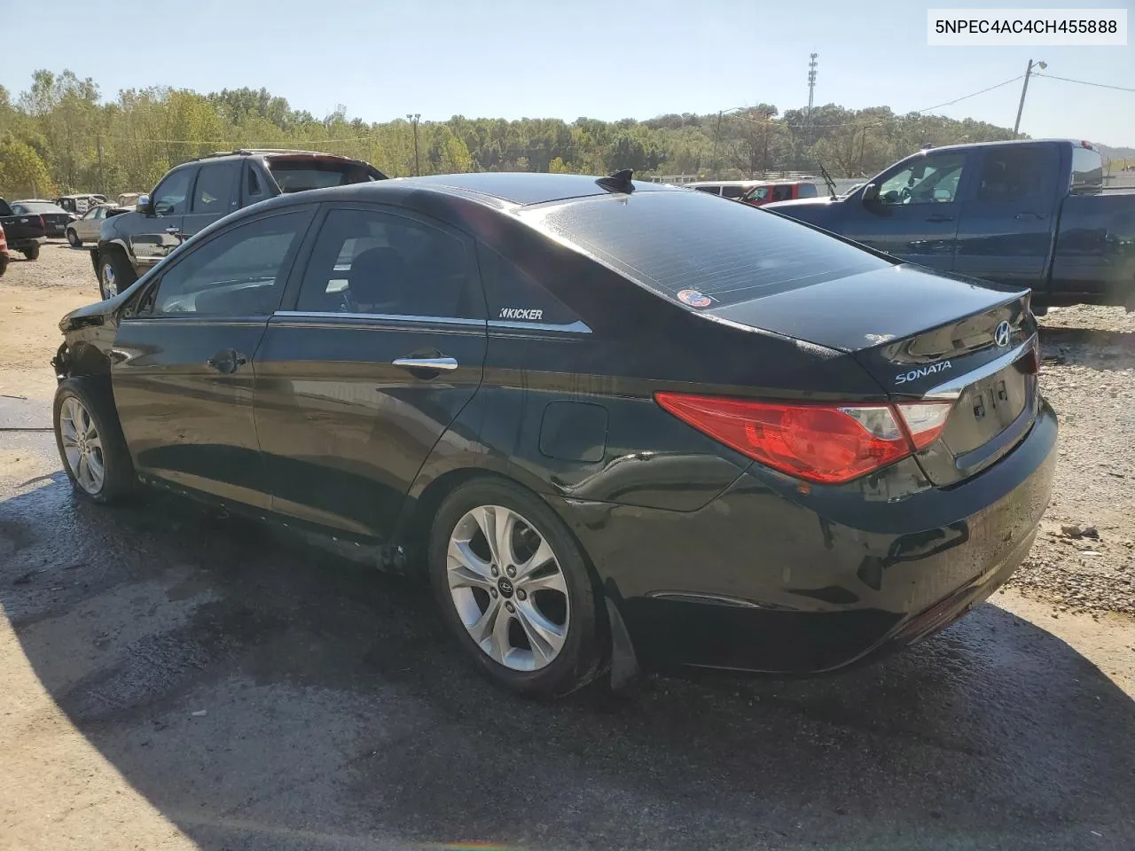 2012 Hyundai Sonata Se VIN: 5NPEC4AC4CH455888 Lot: 74344374