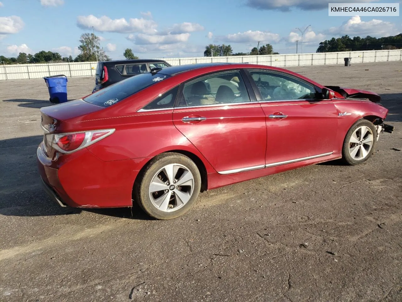 2012 Hyundai Sonata Hybrid VIN: KMHEC4A46CA026716 Lot: 74372114