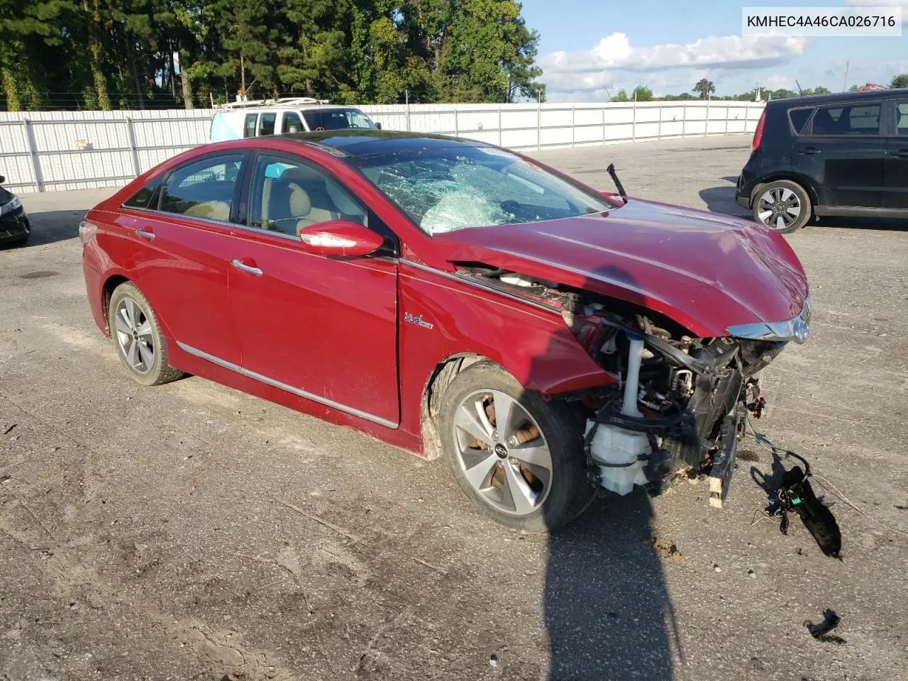 2012 Hyundai Sonata Hybrid VIN: KMHEC4A46CA026716 Lot: 74372114