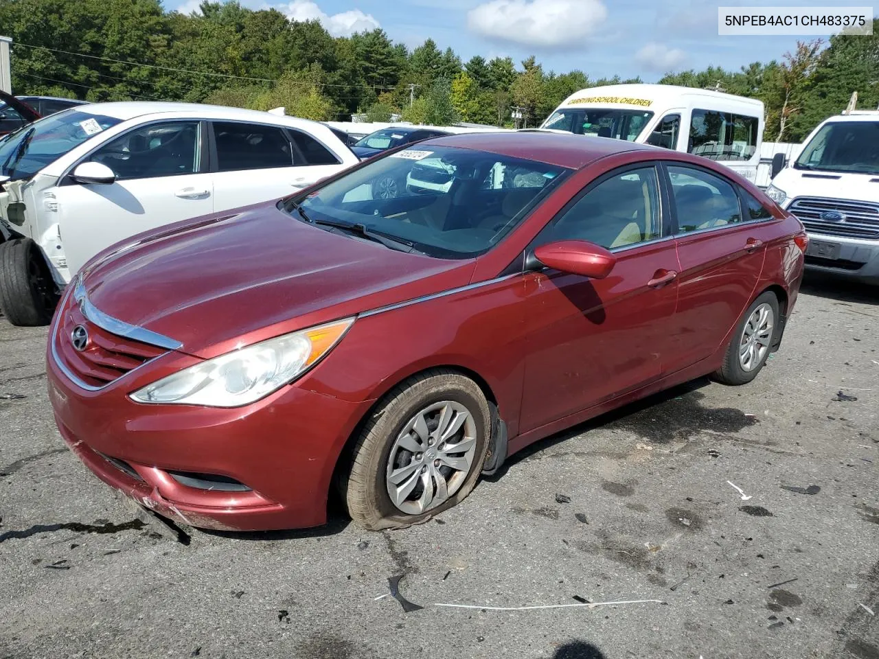 2012 Hyundai Sonata Gls VIN: 5NPEB4AC1CH483375 Lot: 74552724