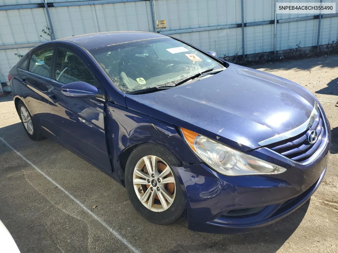 2012 Hyundai Sonata Gls VIN: 5NPEB4AC8CH355490 Lot: 74723254