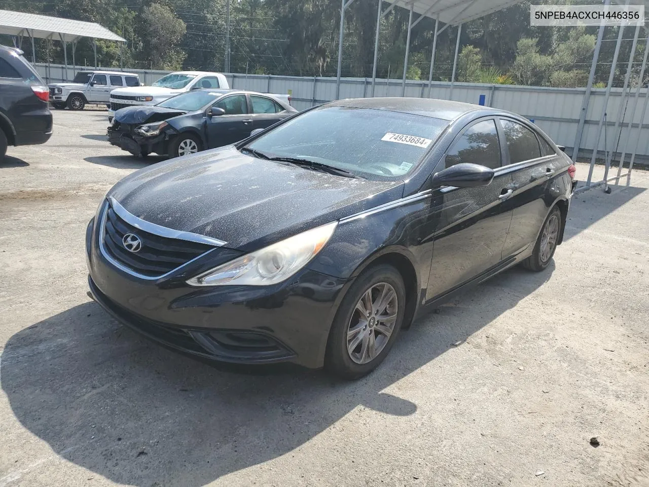 2012 Hyundai Sonata Gls VIN: 5NPEB4ACXCH446356 Lot: 74933684