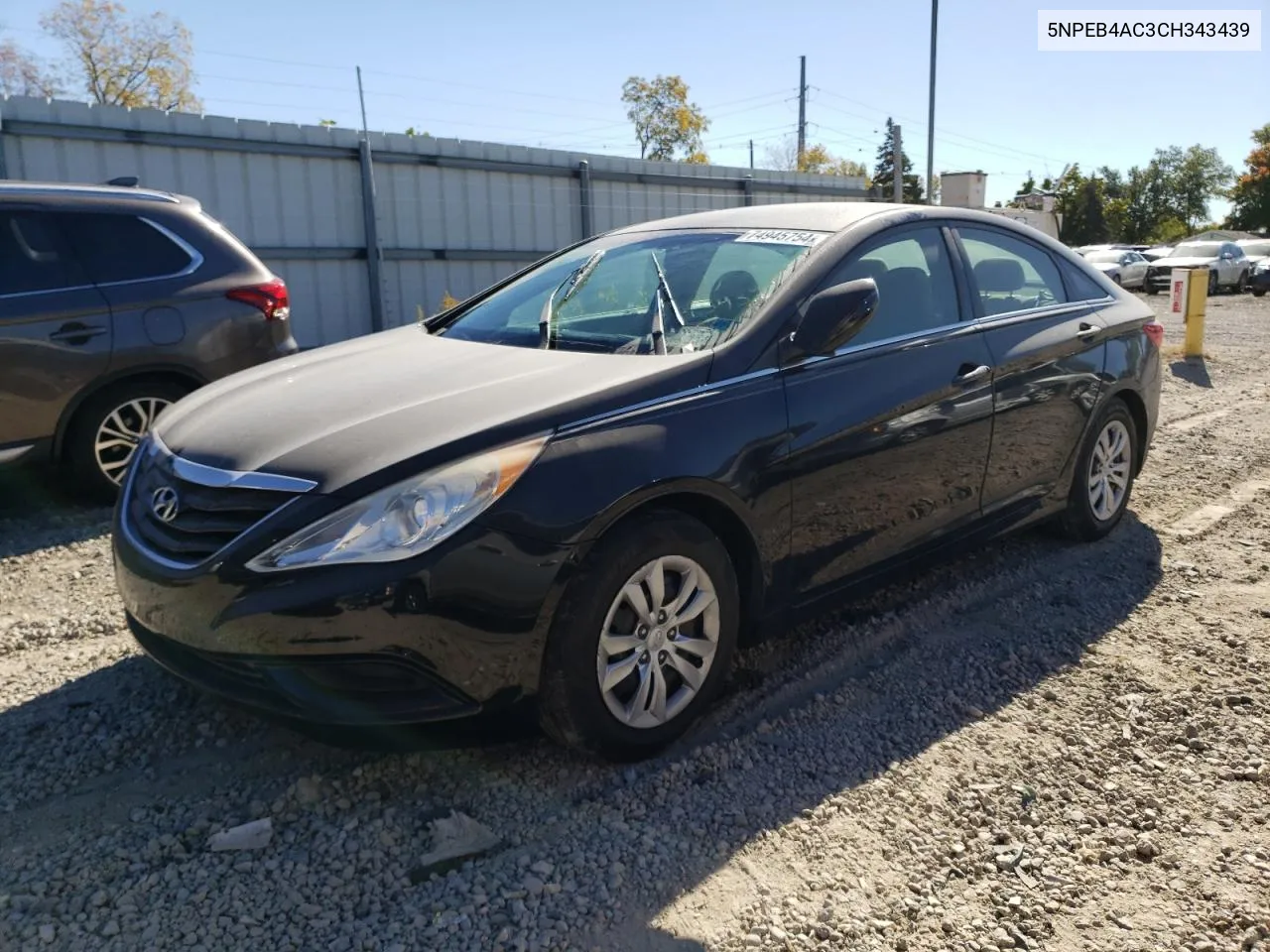 5NPEB4AC3CH343439 2012 Hyundai Sonata Gls