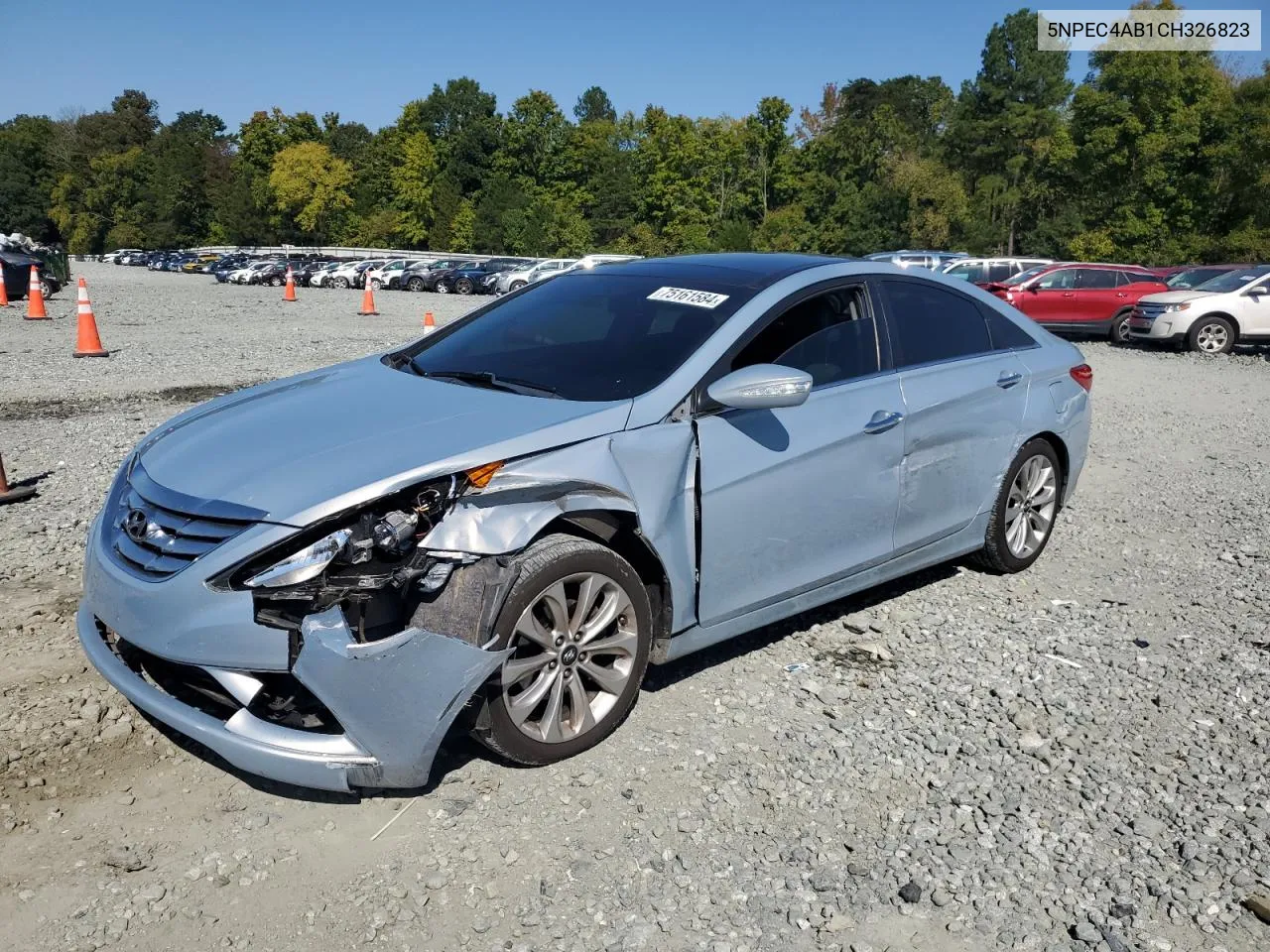 2012 Hyundai Sonata Se VIN: 5NPEC4AB1CH326823 Lot: 75161584