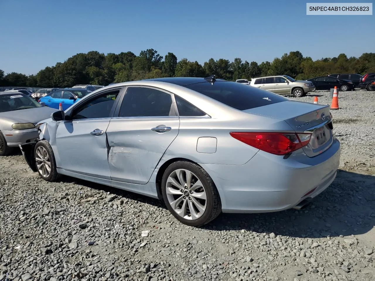 2012 Hyundai Sonata Se VIN: 5NPEC4AB1CH326823 Lot: 75161584