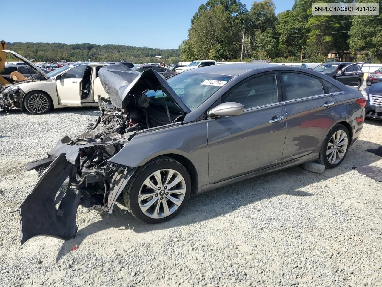 2012 Hyundai Sonata Se VIN: 5NPEC4AC8CH431402 Lot: 75403304