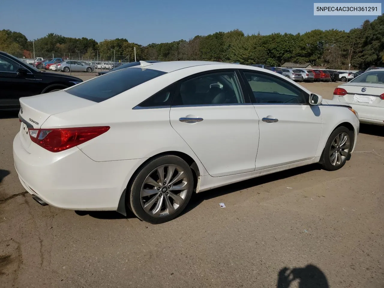 2012 Hyundai Sonata Se VIN: 5NPEC4AC3CH361291 Lot: 75472484